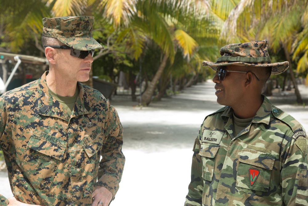 PACOM Command Master Chief and MARFORPAC Sgt. Maj. Visit to Maldives