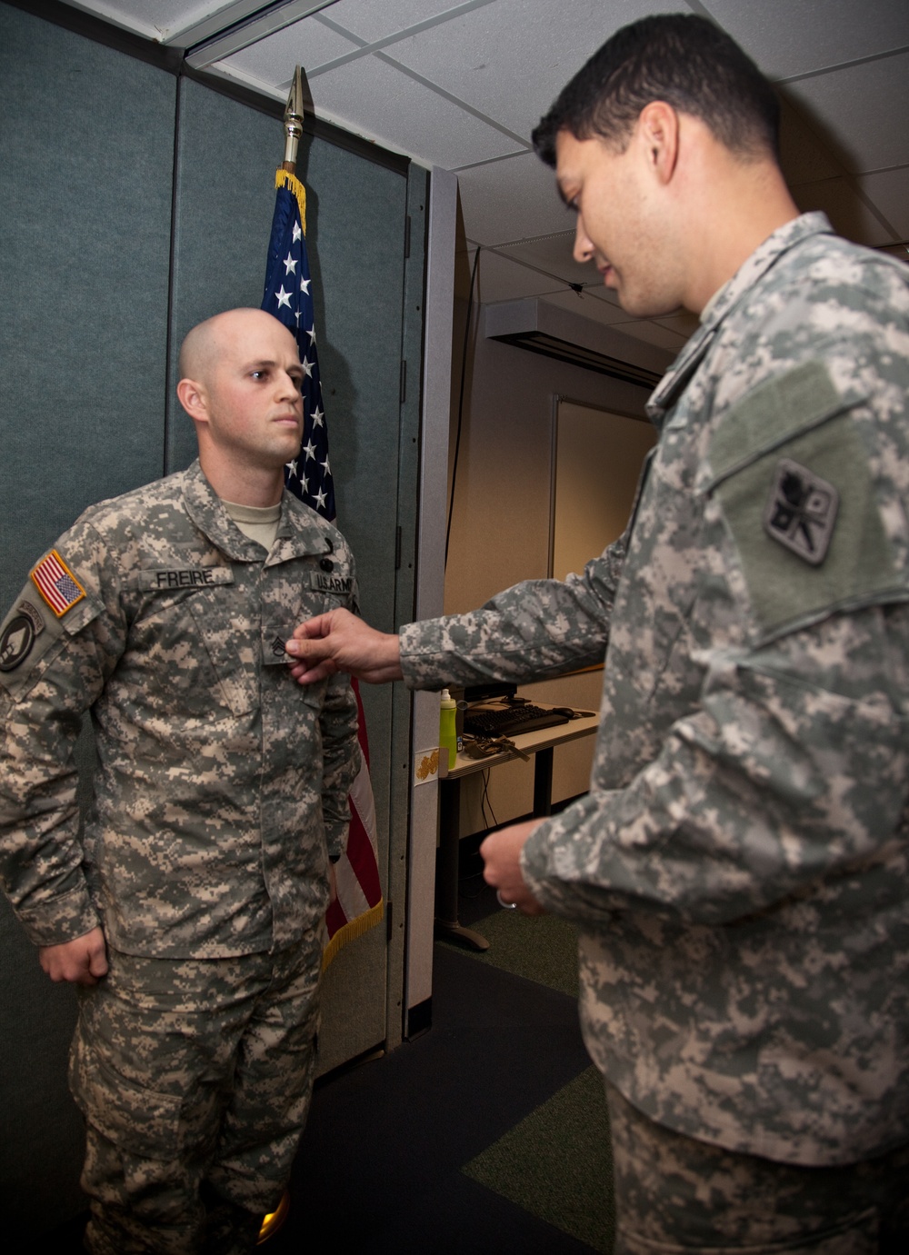 55th Signal Company promotion ceremony