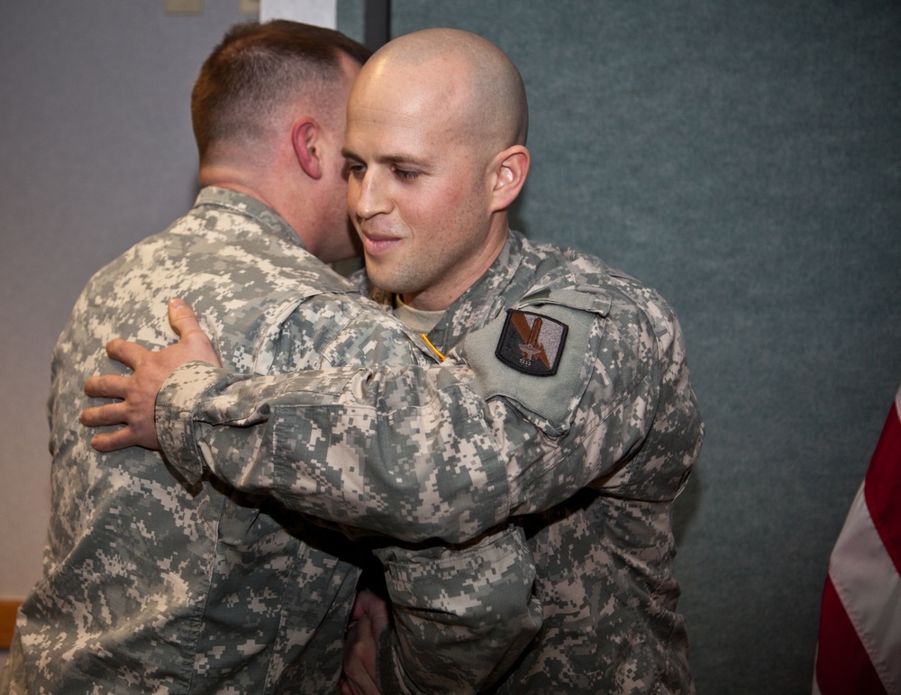 55th Signal Company promotion ceremony