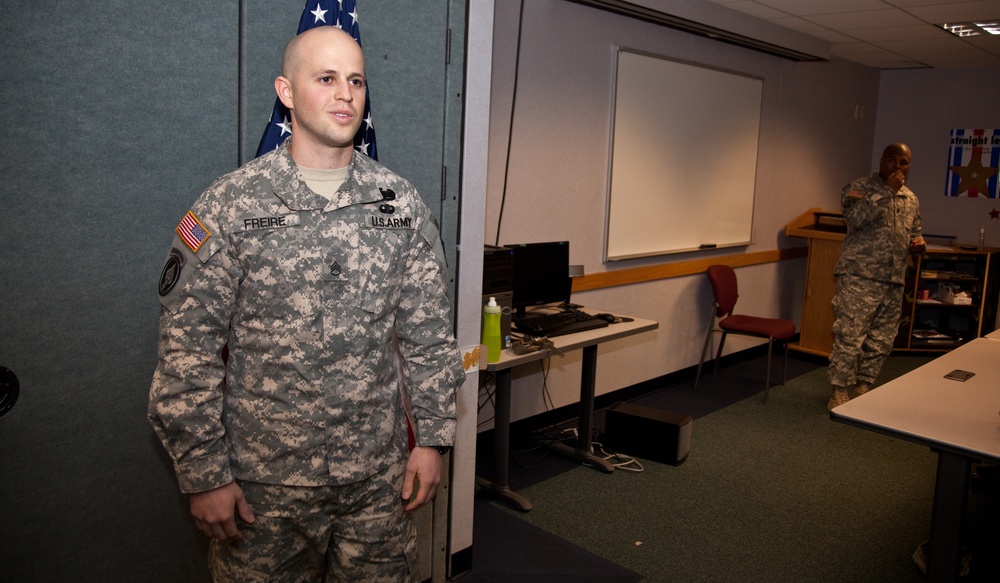 55th Signal Company promotion ceremony