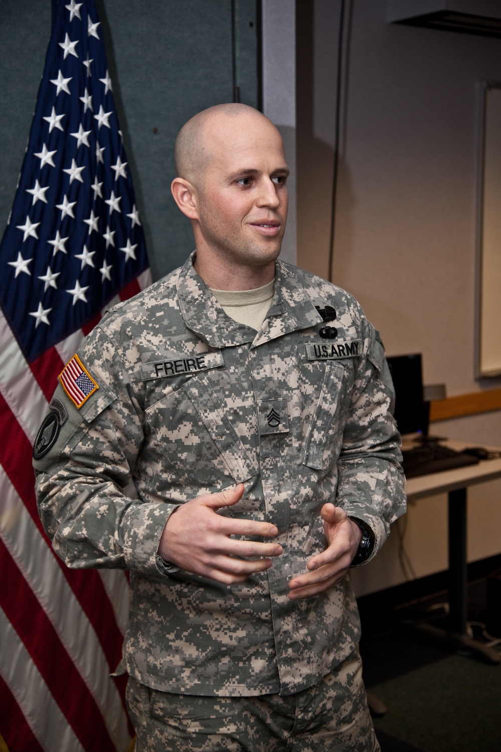 55th Signal Company promotion ceremony