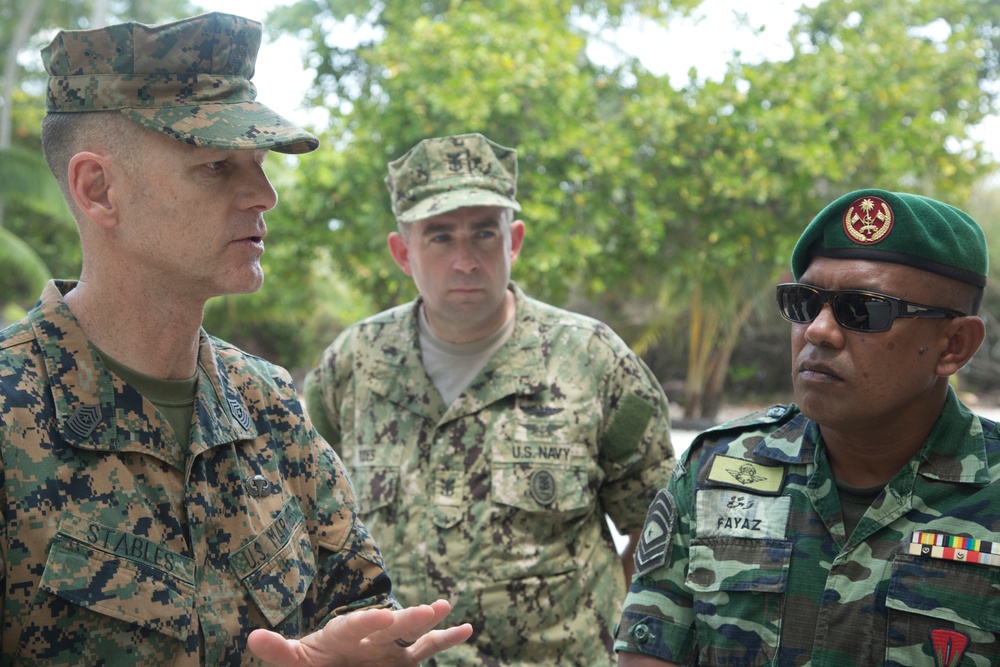 PACOM Command Master Chief and MARFORPAC Sgt. Maj. Visit to Maldives