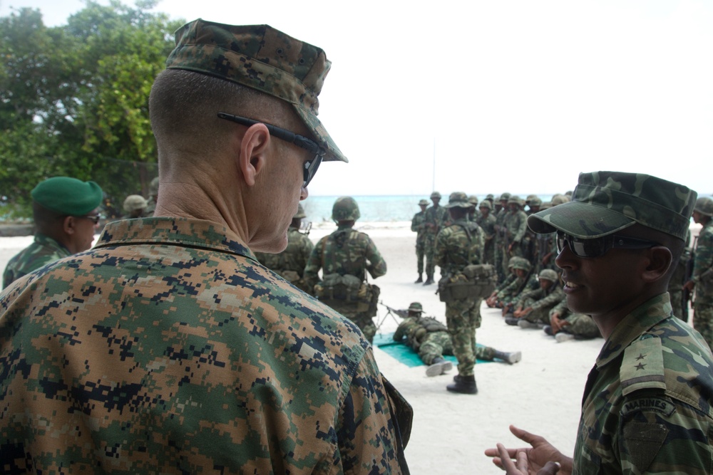 PACOM Command Master Chief and MARFORPAC Sgt. Maj. Visit to Maldives