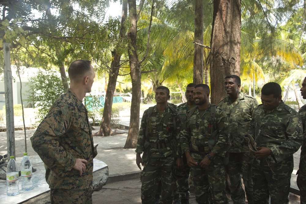 PACOM Command Master Chief and MARFORPAC Sgt. Maj. Visit to Maldives
