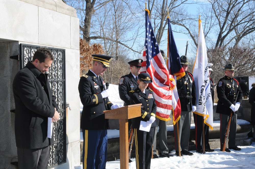 W.H. Harrison Presidential Wreath Laying Ceremony 2014