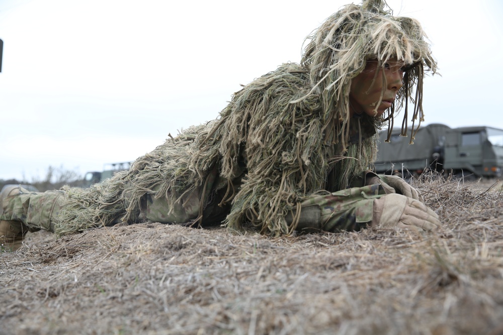 Division Schools, JGSDF begin stalking exercises