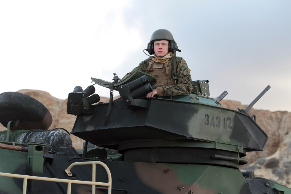 Brockton native, U.S. Marine leads amphibious assault vehicle crew during weeklong exercise