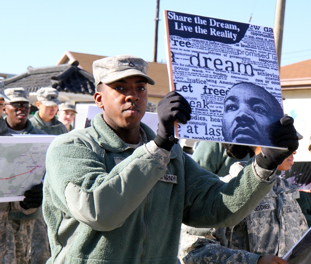 ‘We shall overcome;' 19th ESC re-enacts civil rights march