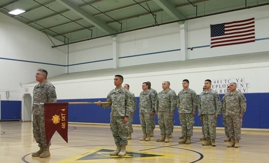 481st Transportation Company conducts deployment ceremony