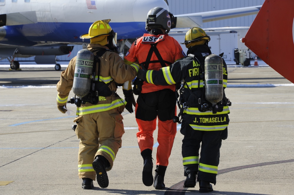 Air Station Atlantic City Aircraft mishap exercise