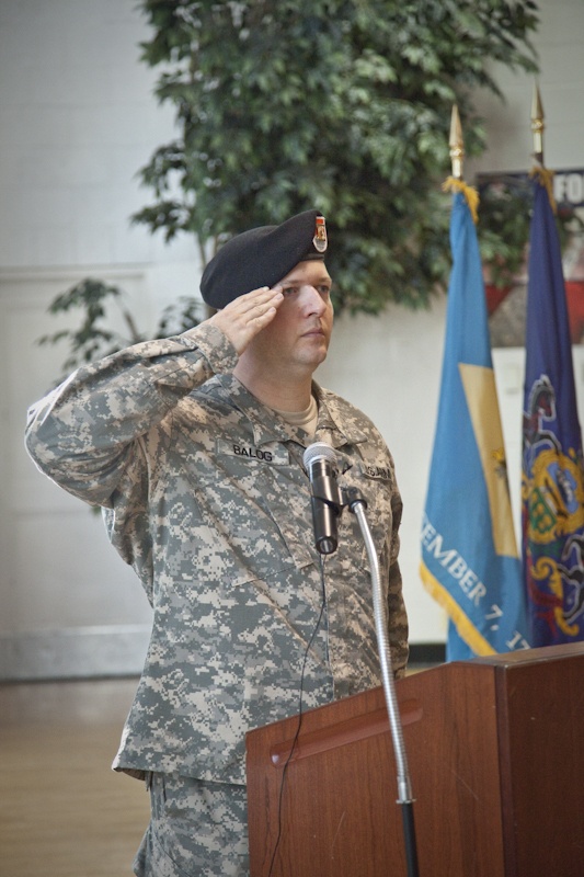 55th Signal Company Change of Command ceremony