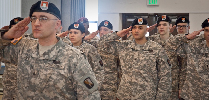 55th Signal Company Change of Command ceremony