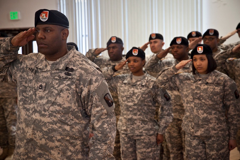 55th Signal Company Change of Command ceremony