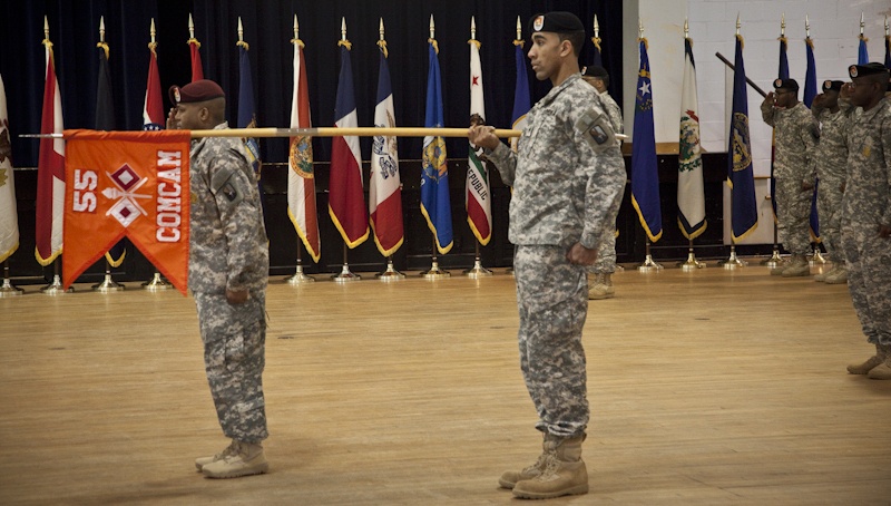 55th Signal Company Change of Command ceremony