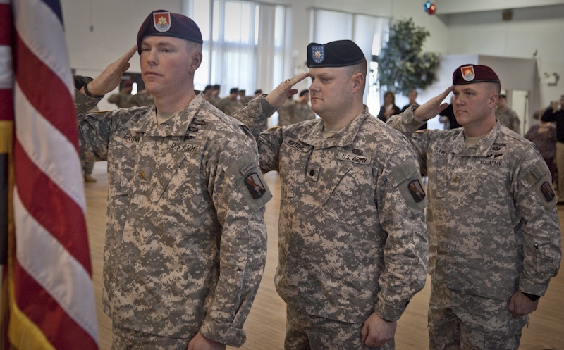 55th Signal Company Change of Command ceremony