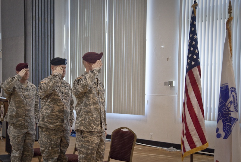 55th Signal Company Change of Command ceremony