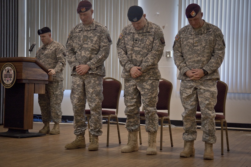 55th Signal Company Change of Command ceremony