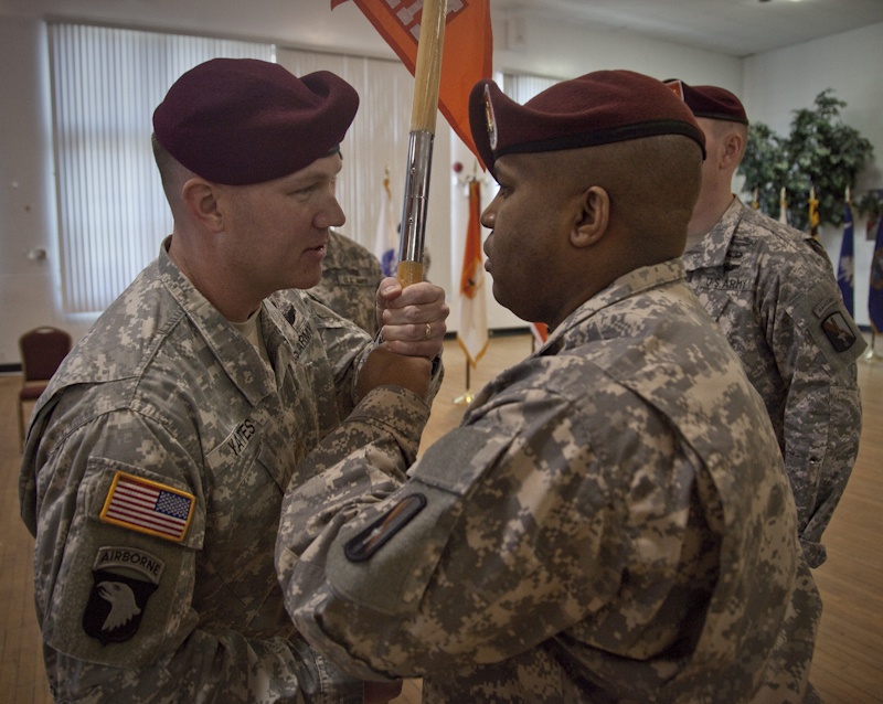 55th Signal Company Change of Command ceremony