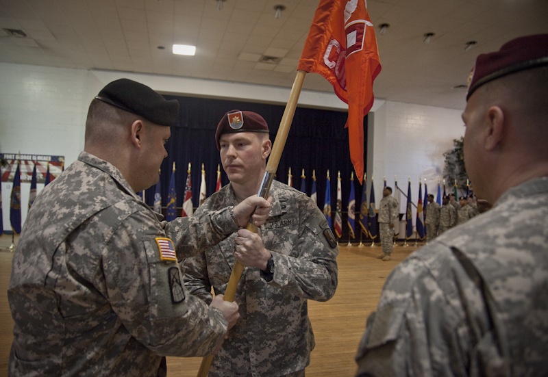 55th Signal Company Change of Command ceremony