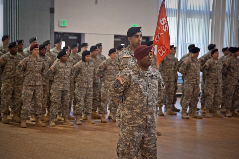 55th Signal Company Change of Command ceremony