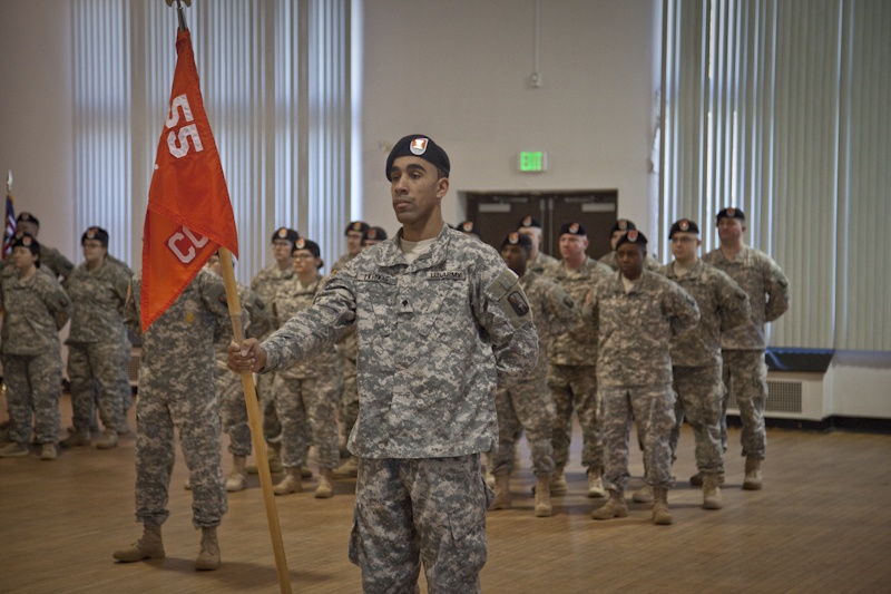 55th Signal Company Change of Command ceremony