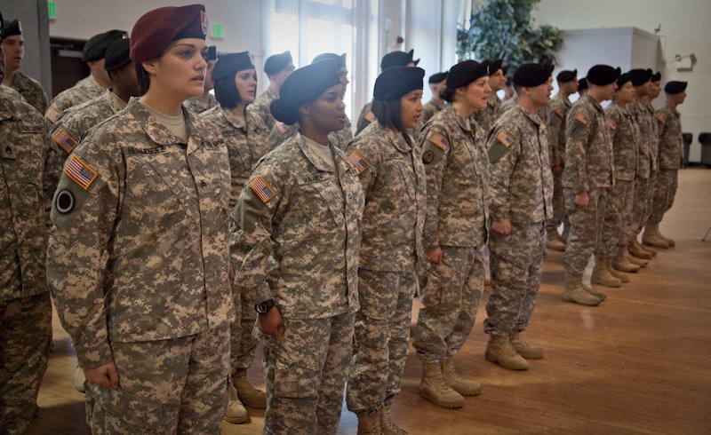 55th Signal Company Change of Command ceremony