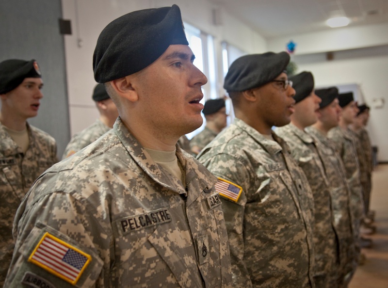 55th Signal Company Change of Command ceremony