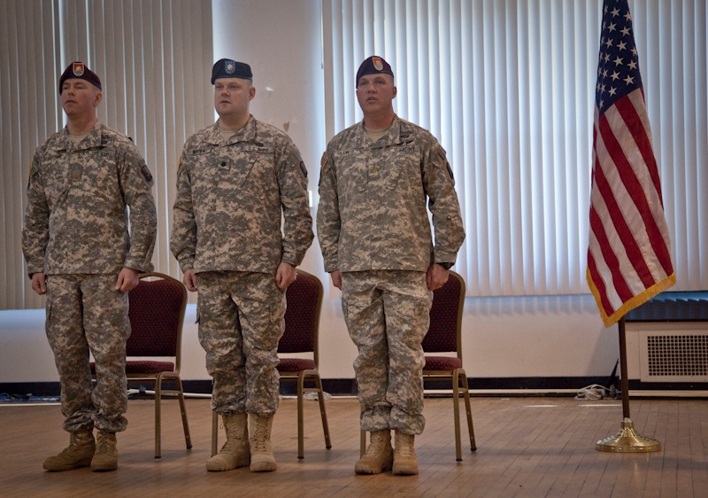 55th Signal Company Change of Command ceremony