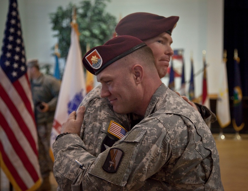 55th Signal Company Change of Command ceremony