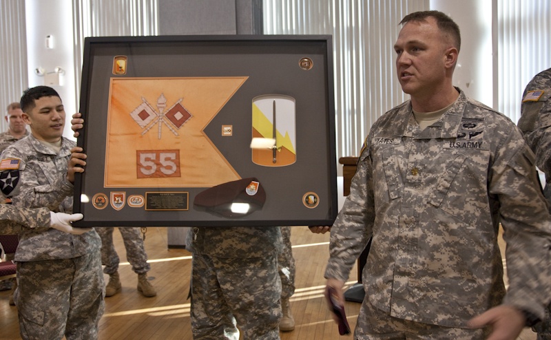 55th Signal Company Change of Command ceremony