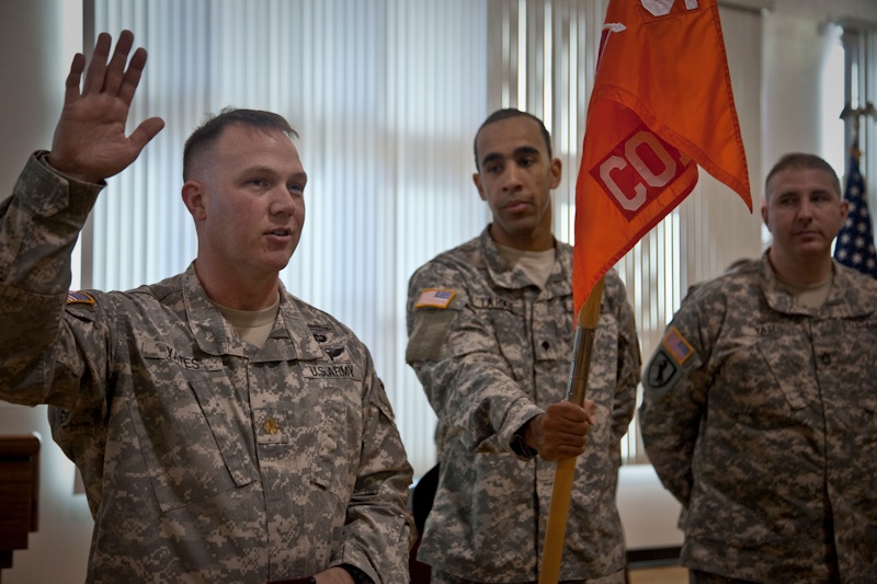 55th Signal Company Change of Command ceremony