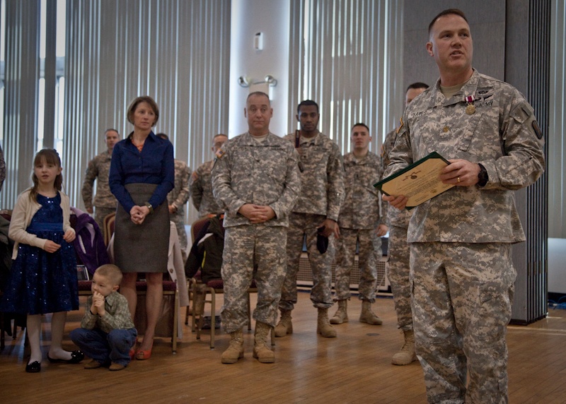 55th Signal Company Change of Command ceremony