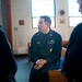Reserve Rating Force Master Chief Petty Officer John DiCave meets with members of the boatswain's mate rate