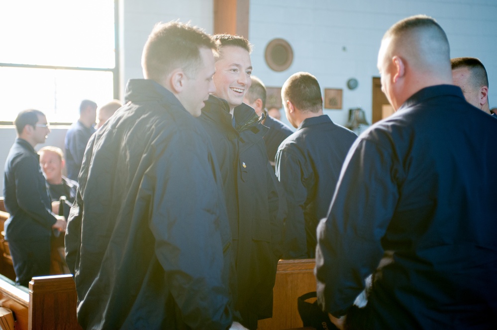 Coast Guardsmen discuss changes to the Boat Forces Reserve Teams