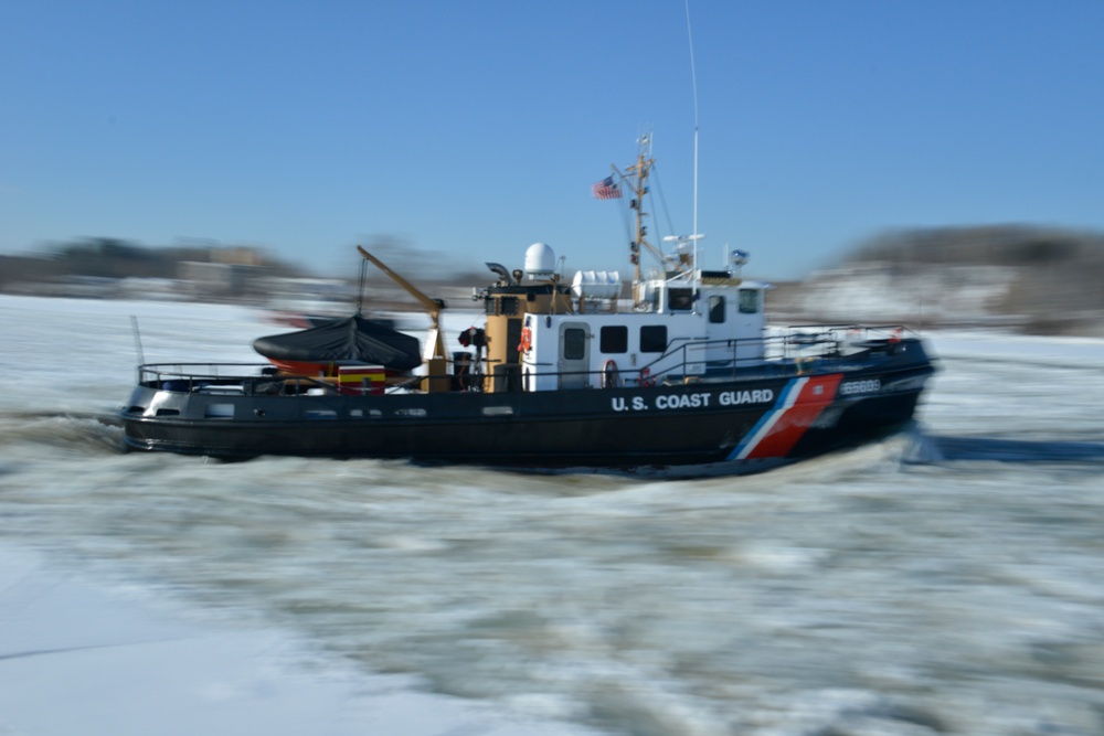 Shackle and Tackle icebreaking on the Penobscot River