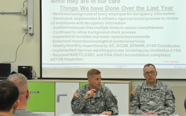 Garrison leaders, parents discuss community child safety