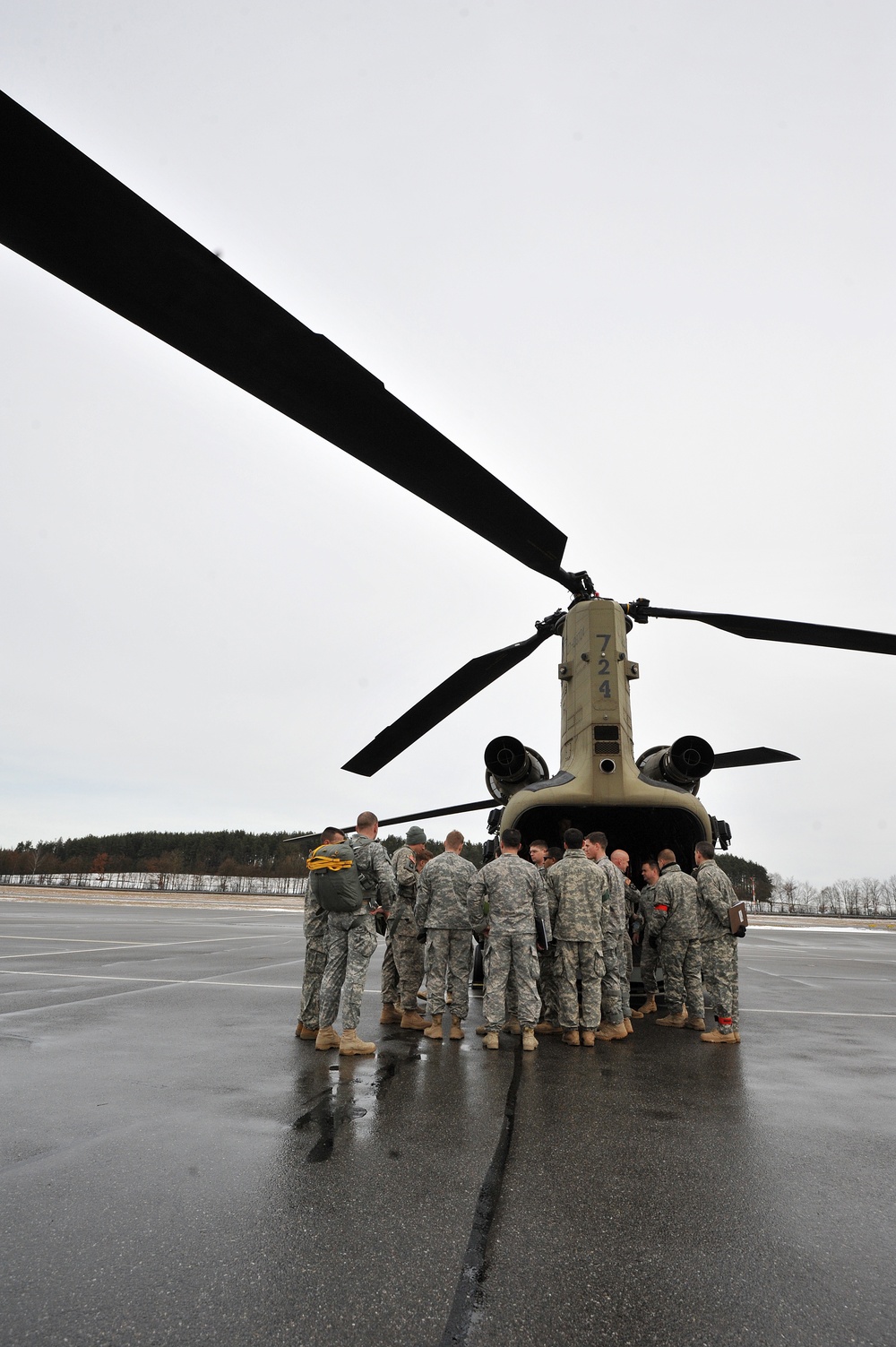 173rd Infantry Brigade Combat Team (Airborne) training jump in Grafenwoehr, Germany