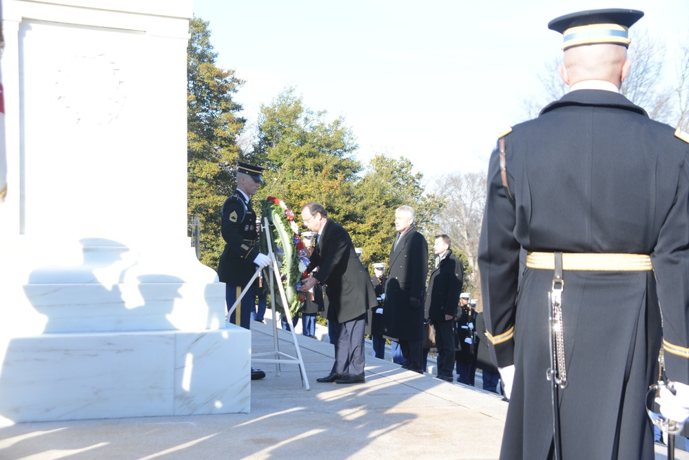 President of the Republic of France Honors America's World War II Veterans