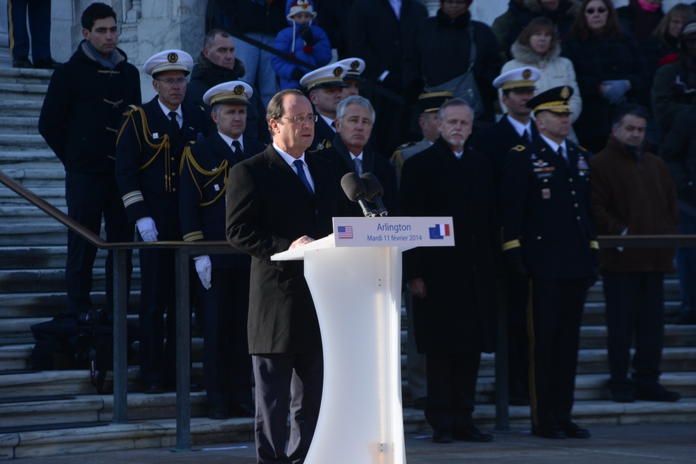 President of the Republic of France Honors America's World War II Veterans