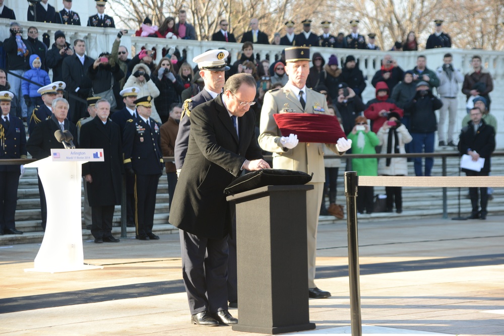 President of the Republic of France Honors America's World War II Veterans