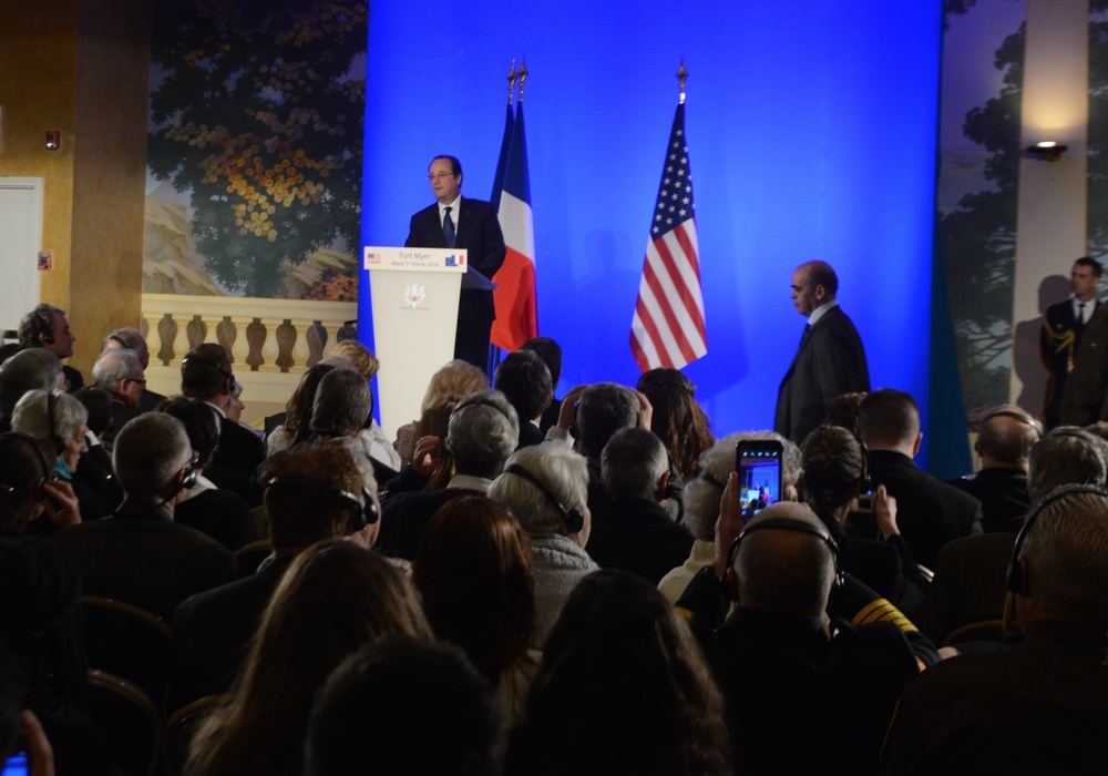 President of the Republic of France Honors America's World War II Veterans