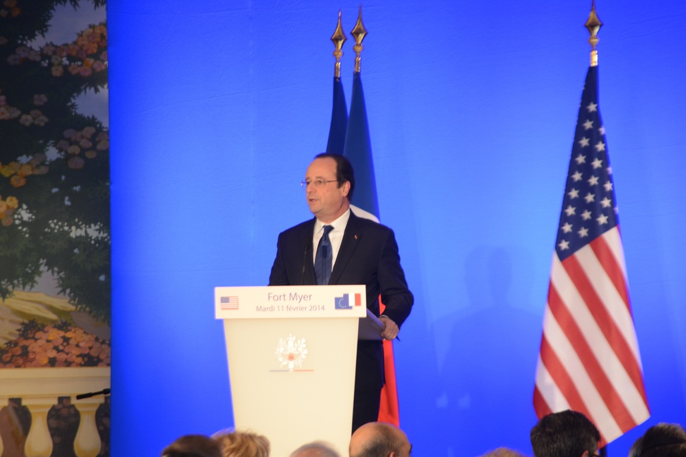 President of the Republic of France Honors America's World War II Veterans