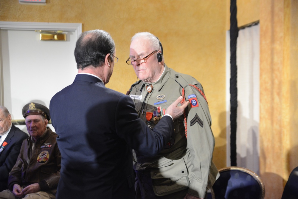 President of the Republic of France Honors America's World War II Veterans