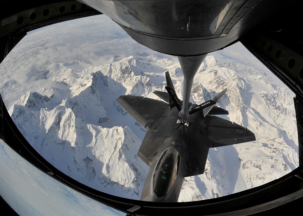 Two days, missions, crews, airframes featuring B-52s, F-22s