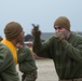 Parris Island recruits strike blows during Marine Corps martial arts training