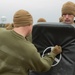 Parris Island recruits strike blows during Marine Corps martial arts training