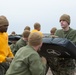 Parris Island recruits strike blows during Marine Corps martial arts training