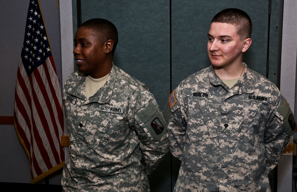 55th Signal Company promotion/award ceremony