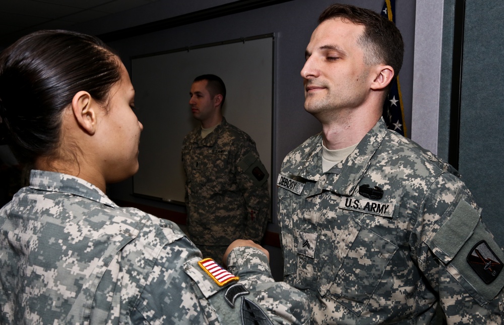 55th Signal Company promotion/award ceremony