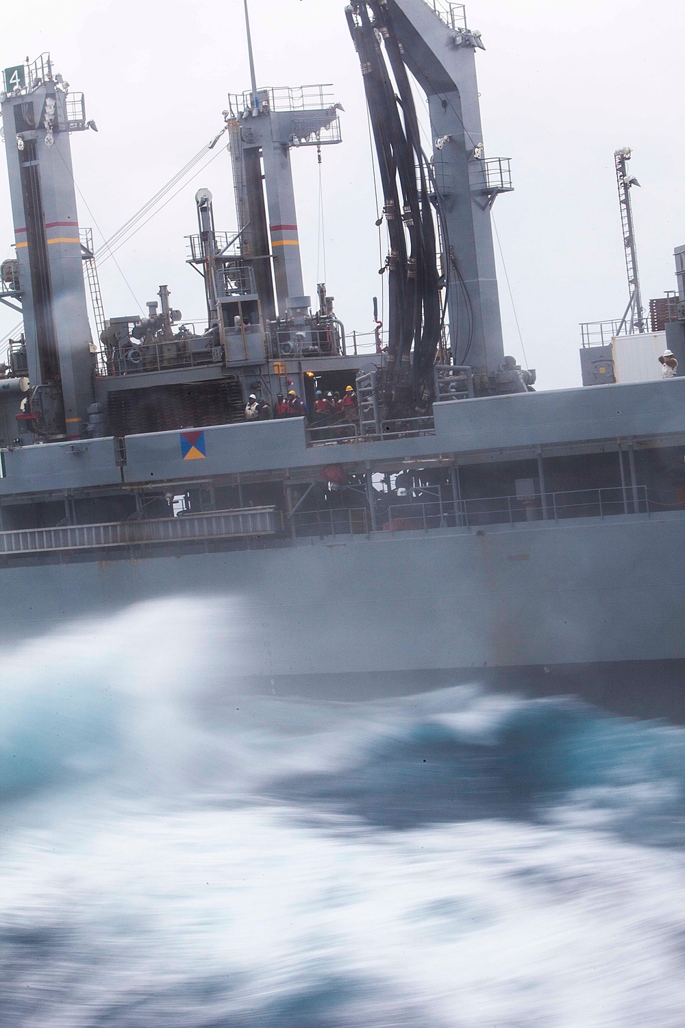 USS Bataan refuels at sea